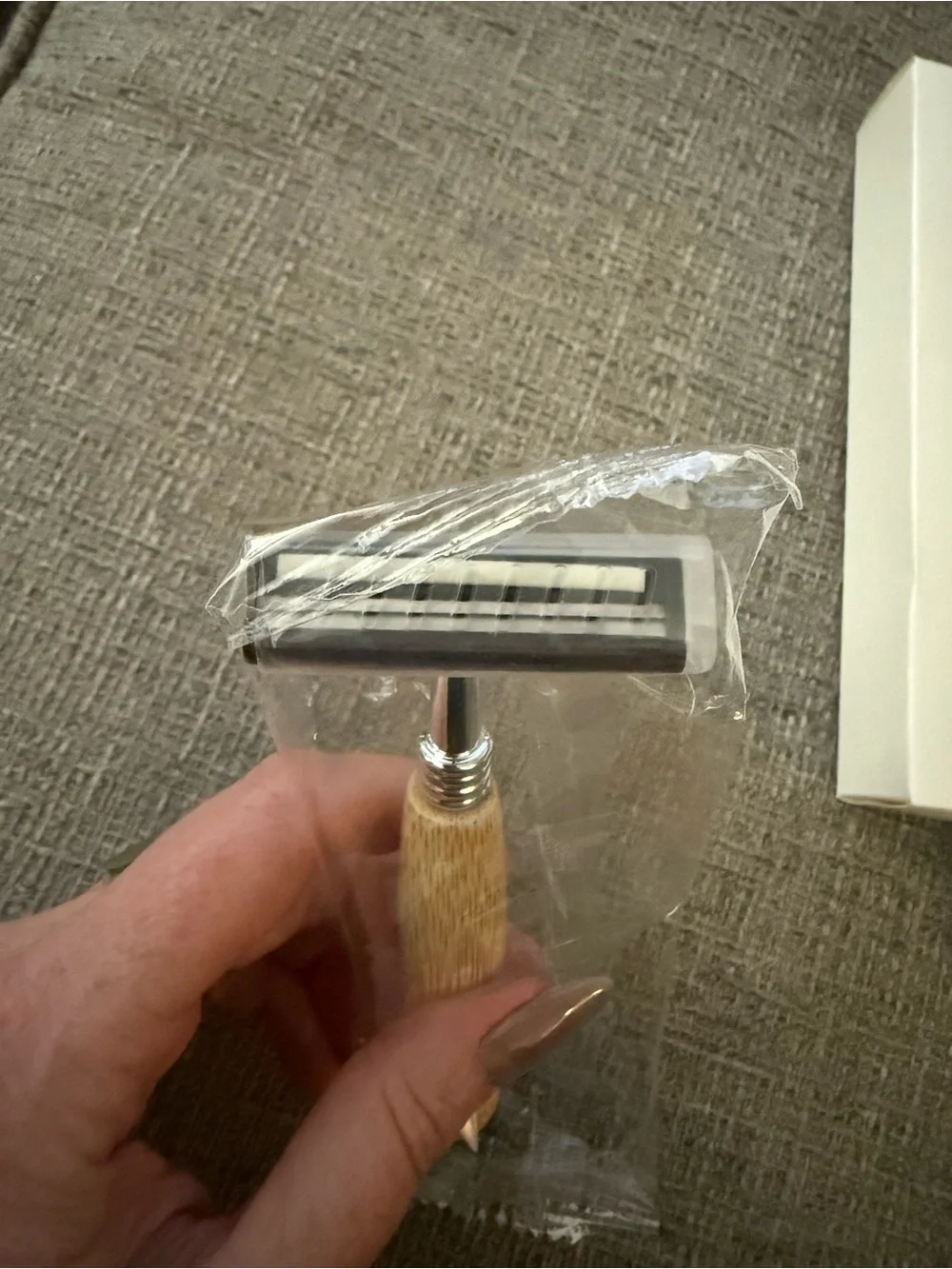 NEW Lot of 5 Wander Wood Handle Razor Shaving Kits Eco Friendly Bamboo Handle